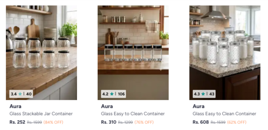 Click to enlarge Myntra | Upto 85% Off on Makeup organisers, Water Bottles, Storage, Cups & Mugs