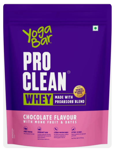 Yogabar Whey Protein Isolate + Concentrate|Chocolate 680g|25g Protein per Scoop|1.5lbs Whey Protein (680 g, Delicious & Chocolatey)