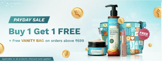 PAYDAY SALE | BUY 1 GET 1 FREE + Free Vanity Bag on orders above 699