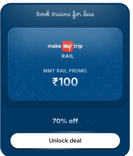 Hubble Mmt rail promo gv at 30rs worth 100rs