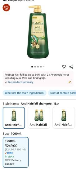 Kesh King Gold Shampoo 1000ml
