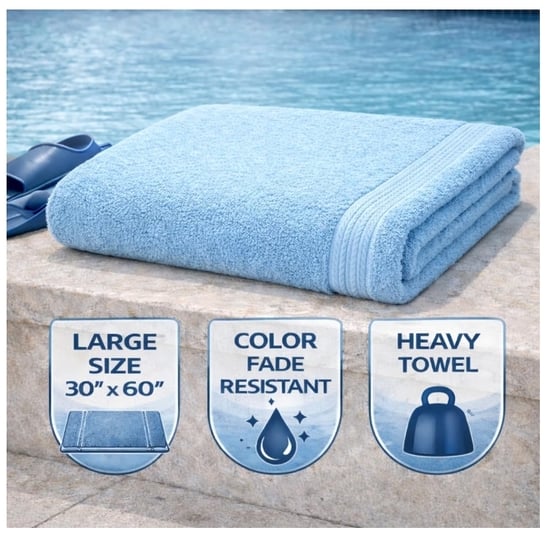 Fitness Mantra® Cotton Bath Towel 650 GSM