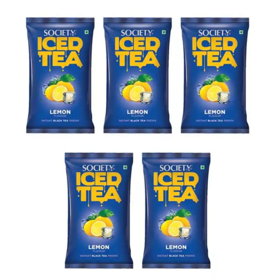 Society Iced Tea Premix Lemon Black Pouch (500gm - 5 * 100gm)