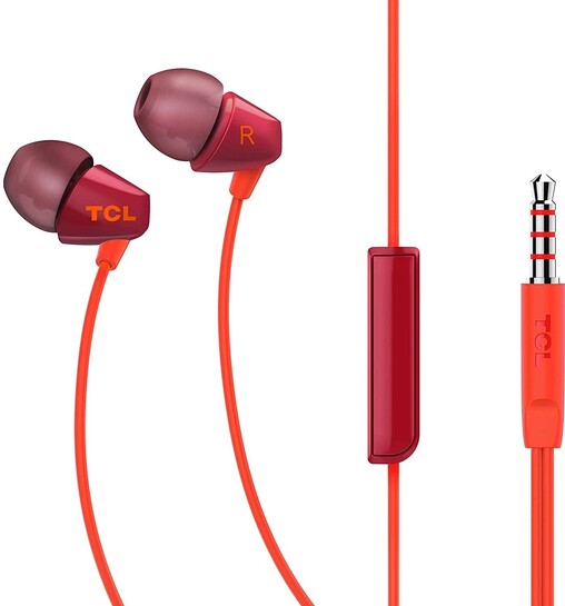 Click to enlarge TCL SOCL100 Wired Headset (Sunset Orange, In the Ear)