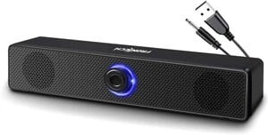 Frontech 1.0 USB with AUX | LED Lights| Volume Control | PC, Mobi...more