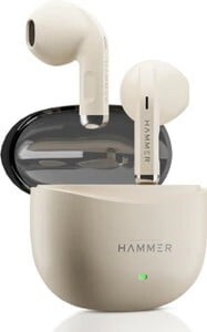 Hammer Ultra Pods Tws Earbuds, Latest Bluetooth V6.0, 50H Playtime Bluetooth Headset (Beige, True Wireless)