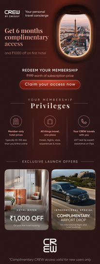 Unlock 6 months of CREW by Swiggy + ₹1000 off