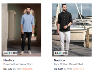 Click to enlarge up to 76% off on Nautica Mens Shirts