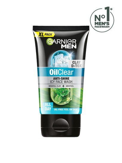 Buy Garnier Men Oil Clear Deep Cleansing Face Wash With Mineral Clay & Menthol 150g - Face Wash And Cleanser for Men 13324940 | Myntra