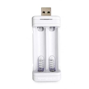 USB 1.2V AA AAA Ni-CD NiMH 2 Slot Battery Charger with LED Indicators, Charge 2 Batteries At a Time