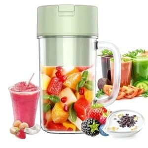 USB Rechargeable Portable Juicer Blender for Fruit Juice, Shakes, Smoothie, Mango Juice, Banana Shake | Personal Mini Juicer Bottle with Straw for Office, Picnic, Travelling and Camping