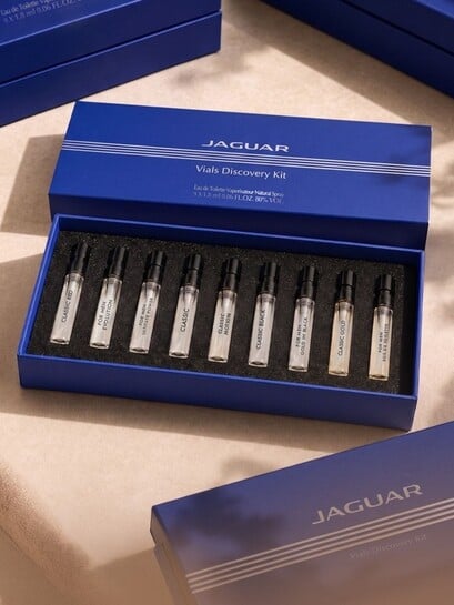 Buy JAGUAR Blue Discovery Set Of 9 Eau De Parfum 1.8ml Each - Perfume for Men 41467838 | Myntra