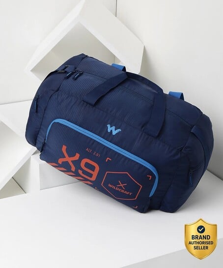 Click to enlarge Wildcraft 25 L Hand Duffel Bag - Flip Duf 2.0 - Blue - Regular Ca...more