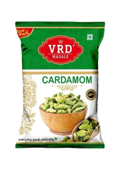 VRD Whole Green Cardamom Pods – 5 Individual Spice Pouches