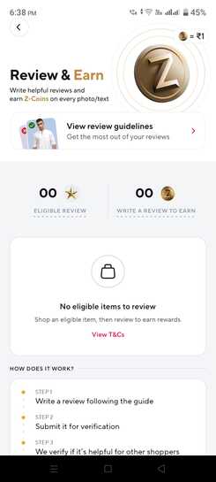 Zepto - Review and Earn Program - Earn Z - Coins [1 Z-Coin = ₹1]