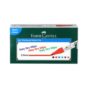 FABER-CASTELL Whiteboard Marker Red Box (Set of 10, Red)