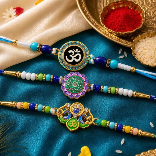 Traditional Design Rakhi (3 Pc) In 39/-