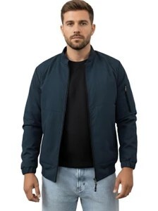 NINQ Men Solid Casual Jacket