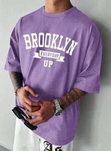 KAJAR Printed Men Purple T-Shirt
