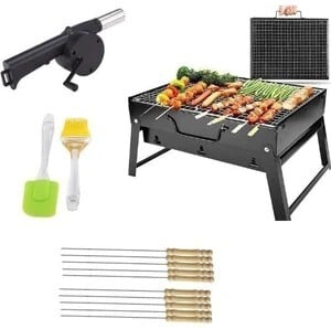 TRLGOP Barbecue Basket Foldable for Roast BBQ Portable Grilling Basket