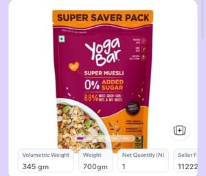 Yogabar Super Muesli 700g @ Just ₹141! 🥣