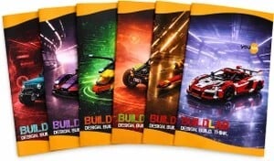 NAVNEET Youva Soft Bound Long Book 17x27 cm Regular Notebook Single Line 172 Pages (Multicolor, Pack of 6)