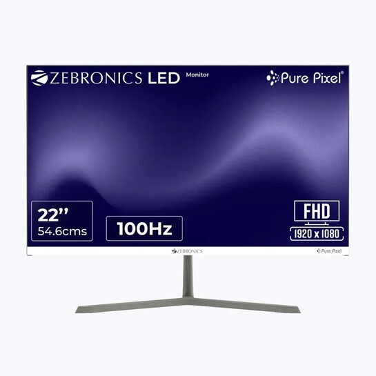 ZEBRONICS A Series 54.61 cm (22 inches) Full HD LED Backlit monitor