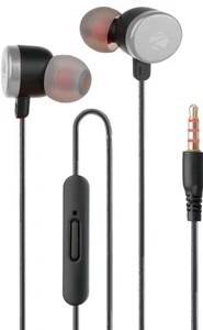 ZEBRONICS Wired Earphone with Mic, 3.5mm Jack, Stylish Design Wir...more
