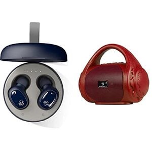 ZEBRONICS Zeb-Sound Bomb 1 TWS Earbuds | BT 5.0 | 12H Playback | Touch Controls | Voice Assistant