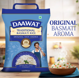 Zepto - Daawat Traditional Pure Basmati Rice | Extra Long Grain 5kg